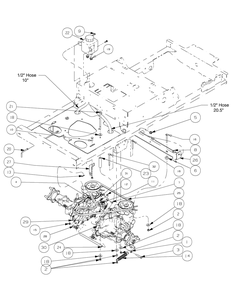 Drive Train Assembly 2009 And After Diagram and Parts List for 17AF3AGL-17AF3AGL010 Cub Cadet Lawn Tractor